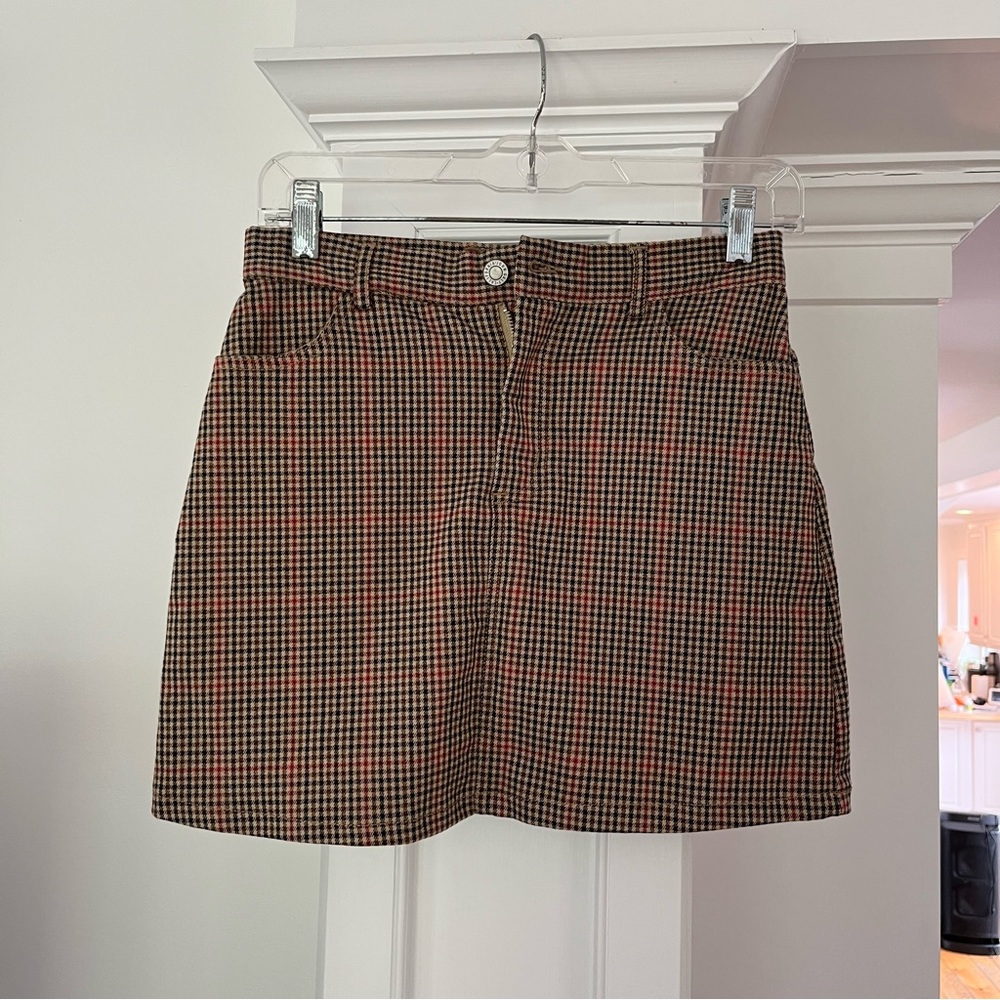 Brandy Melville miniskirt - small tartan pattern